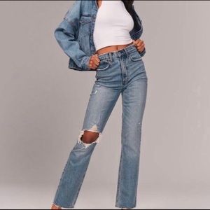 Abercrombie and Fitch 90s High Rise Straight Jeans size 30/10R